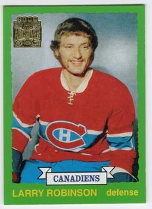 2001-02 Topps / OPC Archives Larry Robinson Rookie Card Reprint #5 Canadiens - Picture 1 of 2