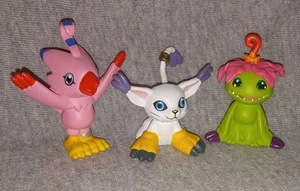 Vtg Mini Bandai Digimon Digital Monsters Lot: Biyomon, Tailmon, Palmon - Picture 1 of 8