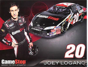 JOEY LOGANO 2010 GAME STOP NATIONWIDE #20  POSTCARD Cover