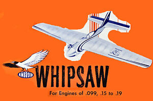 Model Airplane Plans (UC): Ambroid Whipsaw 31" Stunt-Combat for .09-.19 Engine