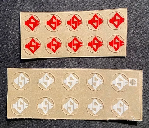 (10) NC STATE WOLFPACK  FOOTBALL MINI HELMET AWARD DECALS  3M 20MIL - WH OR RED Cover