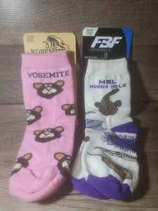 2 PAIR Girls Socks Size Child 8-13  - Picture 1 of 3