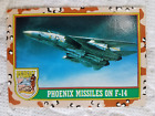 1991 TOPPS OPERATION DESERT STORM, F-14 WITH PHOENIX MISSILES, CARD #23