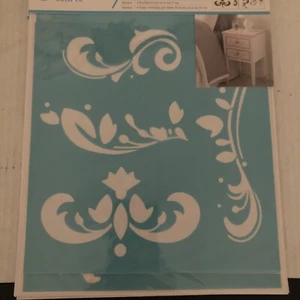 Martha Stewart Crafts Laser -Cut Scroll  Stencils 2 Sheets Country Paint Wall - Picture 1 of 3