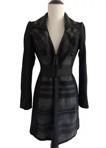Trench donna White House Black Market manica lunga con cintura taglia XXS - Foto 1 di 11