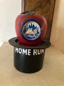NY Mets Home Run Apple Clock Season Ticket Holder Vintage - Picture 1 of 1