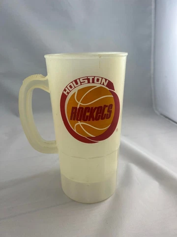 Vintage 1986-1987 HOUSTON ROCKETS Stadium Beer Mug Cover