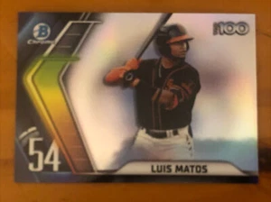 2022 Bowman Chrome-Top 100-Luis Matos #BTP-54 - Picture 1 of 1