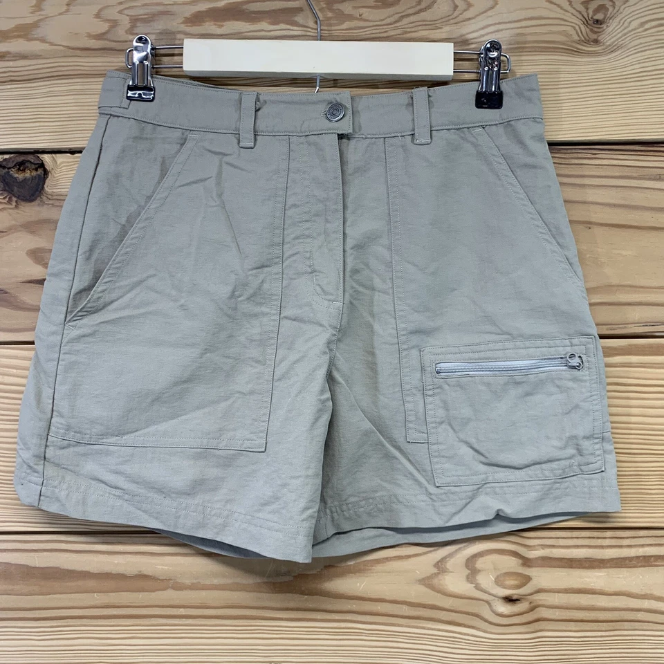 Pantalones Cortos Rail Riders 4 Beige Safari Nylon Senderismo Sendero Bolsillo con Cremallera 5" Entrepierna B57 Foto 1 de 4