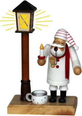 Räucherfigur Schlafwandler - Laterne beleuchtet - wunderschönes Räuchermännchen - Bild 1 von 2