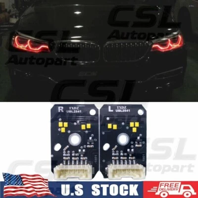 RED Angel Eyes DRL LED Boards FOR BMW G30 G31 M5 530i 540i M550iX 530e 2017-2020 - Image 1 of 4