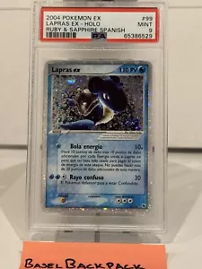 Pokémon TCG - Lapras ex (99/109) - 2003 EX Ruby & Sapphire (SPANISH) - PSA 9 - Picture 1 of 5