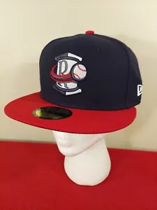 Rome Braves New Era 59Fifty Size 7 Hat Blue Red NWT Minor League - Picture 1 of 15
