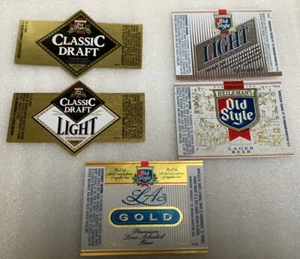 Etiquetas de cerveza estilo antiguo G Heileman Brewing Co LaCrosse WI - Imagen 1 de 2