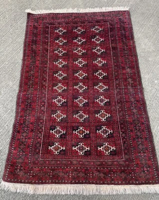 Tapis 145x95cm Pers Sarakhs Turkaman Teppe tappeto Alfombra Rugs Carpet Teppich - Photo 1/4