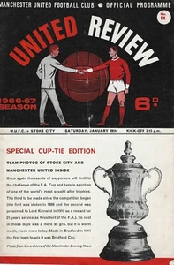 MANCHESTER UNITED V STOKE CITY ~ FA CUP 3RD ROUND ~ 28 JANUARY 1967 - Picture 1 of 1
