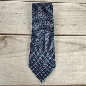 Corbata 100 % seda estampada azul marino rojo Museo Metropolitano de Arte obras maestras - Imagen 1 de 5