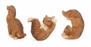 Juego de 3 ardillas de juego en miniatura surtidas para Fairy Garden MG 177 - Imagen 1 de 9