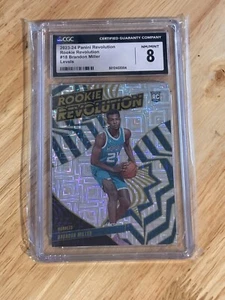 2023-24 Panini Revolution Rookie Levels #18 Brandon Miller Hornets CGC 8 - Picture 1 of 2