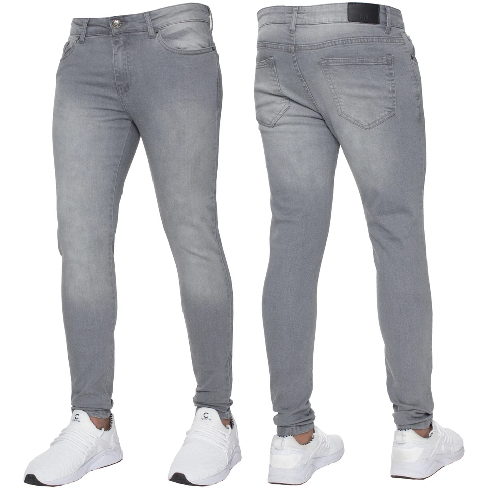 Pantalones de mezclilla ajustados para hombre ajustados súper elásticos diseñador Enzo todas las tallas de cintura Foto 1 de 1