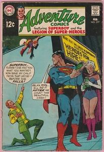 Cómic de aventuras #377 de Superboy y Legión de Superhéroes de febrero de 1969 - Imagen 1 de 1