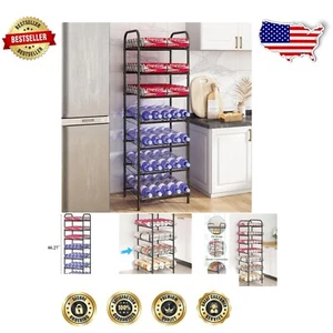 Space-Efficient 7-Tier Water Bottle Storage Rack for Kitchen and Pantry - Picture 1 of 9