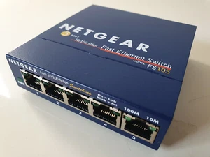 +++ NETGEAR ProSafe FS105 v2 | 5 Port Fast Ethernet Network Switch | NEU OVP ✅ - Bild 1 von 15