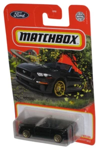 Matchbox Black 2018 Ford Mustang Convertible (2020) Mattel Metal Toy Car 87/100 - Picture 1 of 1
