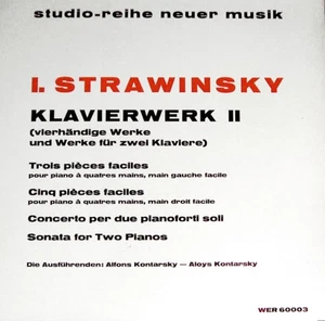 Alois & Alfons Kontarsky: Stravinsky- Four-Hand Works & Works for2 Pianos/ Wergo - Bild 1 von 2