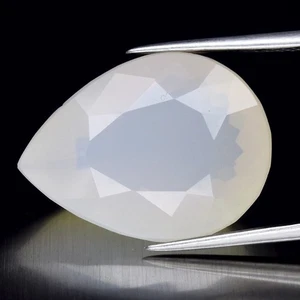 💎 12.87ct 20.5x15.3mm Pear Natural White Opal - Africa, Gemstone - Picture 1 of 4