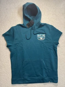 Under Armour Project Rock Sleeveless Hoodie Mens XXL Live Free Train Hard Teal - Picture 1 of 8
