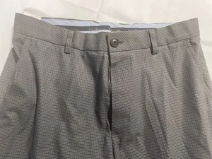 Brooks Brothers Clark Lightweight Men 33x32 Gray Plaid Pants - Picture 1 of 5