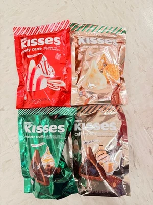 4 Hershey's Kisses Edición Limitada Chocolate Trufa Menta Café Moka Snikerdoodle Foto 1 de 4