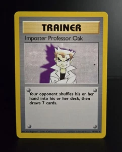 Pokémon TCG - IMPOSTER PROFESSOR OAK #73 - 4TH PRINT - BASE SET (1999/2000) - NM - Picture 1 of 4