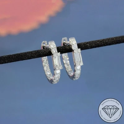 Wert 1710 € Brillant Diamant Creolen 900 Platin xxyy - Bild 1 von 4