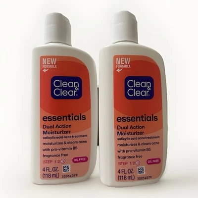 Lot Of 2 - Clean & Clear Essentials Acne Facial Moisturizer 4oz Exp 01/2027 - Image 1 of 3
