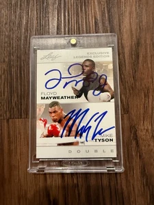 2022 Leaf- Floyd Mayweather / Mike Tyson- Auto Autograph Signed - Picture 1 of 2