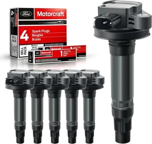Set 6 Bobinas Encendido + 6 Bujías SP411 para Ford Lincoln Mazda UF553 - Picture 1 of 8