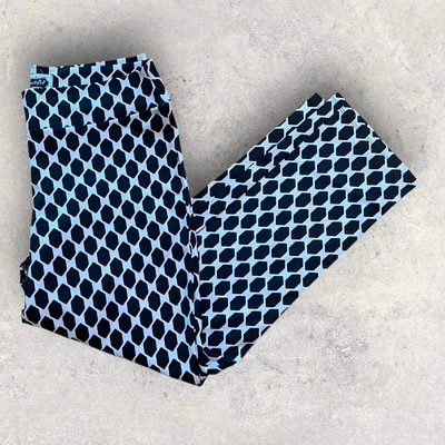 Mudpie Black White Geometric Print Casual High Rise Capri Pants Size Medium  - Image 1 of 4