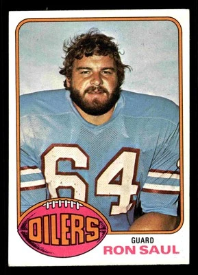 1976 Topps Ron Saul #208 - Houston Oilers - Image 1 of 2
