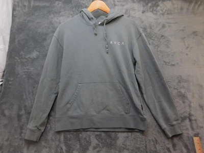 RVCA Sudadera con Capucha Para Hombres Pequeña Gris El Equilibrio de los Opuestos Polar Sudadera Pullover Foto 1 de 4