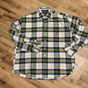 Cinch Para Hombres XL Verde Multicolor Cuadros Manga Larga Abotonada Western Extra Grande - Imagen 1 de 5