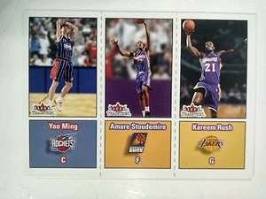 2002-03 Fleer Tradition Trio #295 Yao Ming Amare Stoudemire Kareem Rush Scratch - Picture 1 of 10