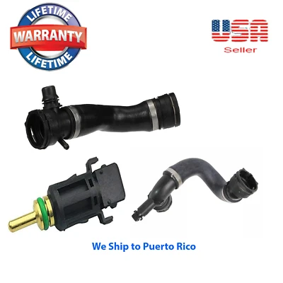 Set Lower & Upper Radiator Coolant Hose & Coolant Sensor Fit BMW 325i 328i 330i - Image 1 of 4