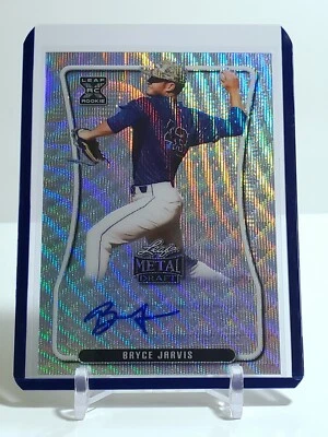 Bryce Jarvis RC 2020 Leaf Metal Draft Silver Wave Rookie Auto Diamondbacks - Image 1 of 2