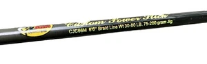 Outer Banks Outfitters Custom Power Stick 6'6 Fuji 30-80lb Braid 75-200 G Jig - Picture 1 of 12