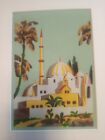 VINTAGE AIRBRUSH PAINTING COMMERCIAL DESIGN Sth AFRICAN MOSQUE 1940s C