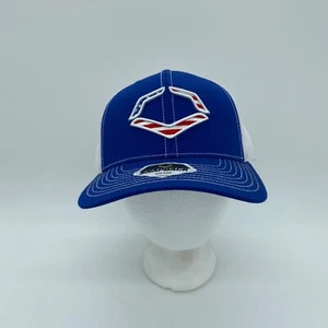 Evoshield Men's Snapback Hat Cap White Mesh Back Blue USA Logo Adjustable OS - Picture 1 of 6