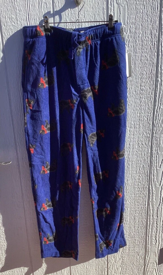 GEOFFREY BEENE PANTALONES DE DORMIR DE FRANELA PARA HOMBRE AZUL NEGRO A CUADROS TALLA XL TIRAR STRING NUEVOS CON ETIQUETAS Foto 1 de 4