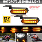 2pcs 6LED Arrow Motorbike Bulb Light Mini Amber Motorcycle Turn Signal Indicator